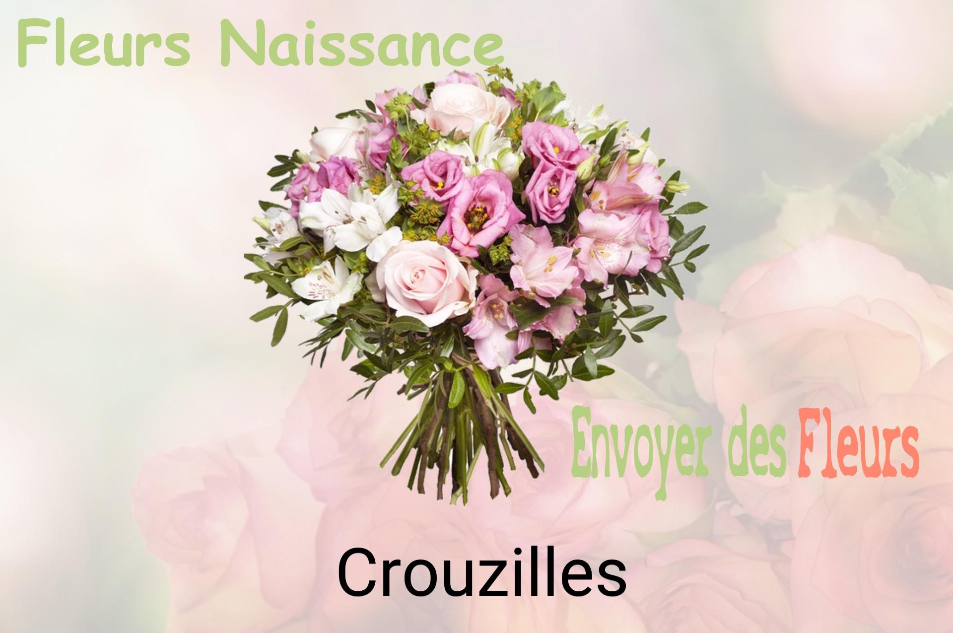 Bouquet de fleurs de naissance livré à Crouzilles